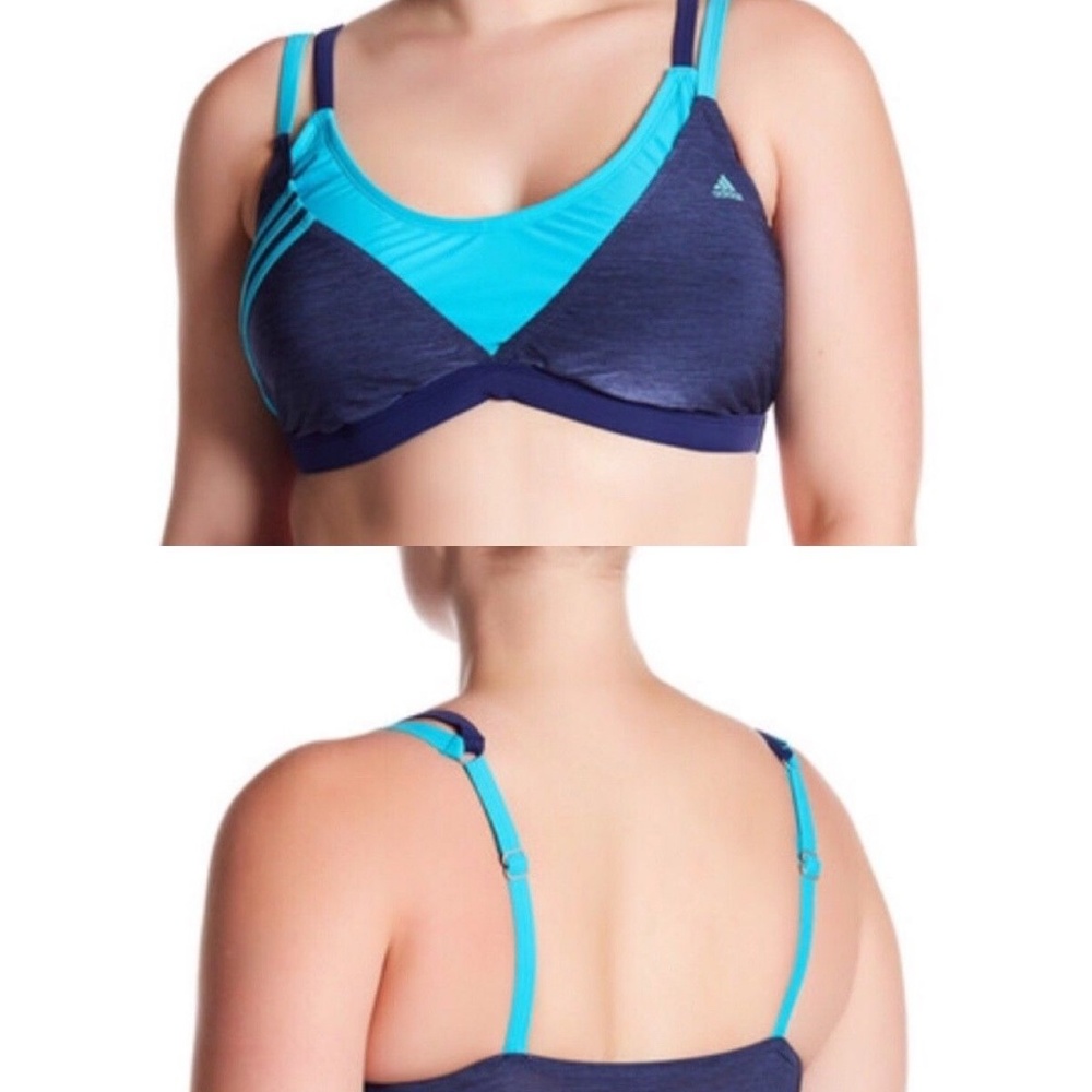 adidas Swimsuit Adjustable Straps Sport Bikini Tank Infinitex+ PLUS SIZE NEW
